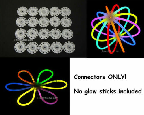 LOT OF 100 Glow Stick Ball Flower Connectors NEW IN PACKAGE