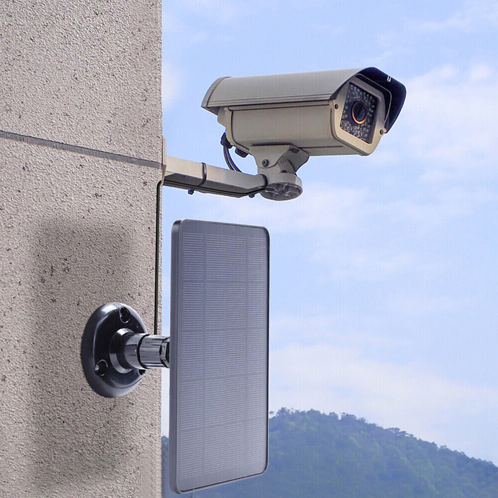 4W/5V Solar Panel For Outdoor Ring Spotlight Camera Security Cam Battery Charger