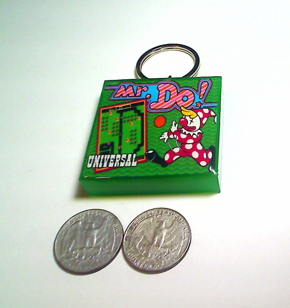 Mr. DO Arcade Coin Door accessory Keychain