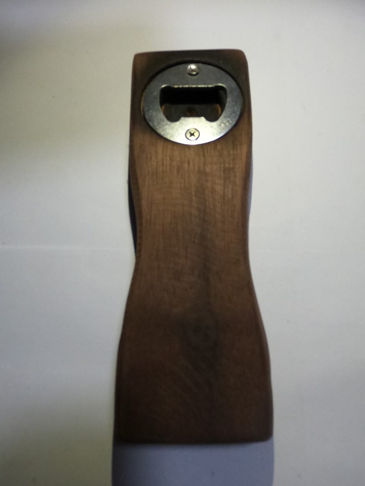 Handmade Black Walnut Bottle Opener