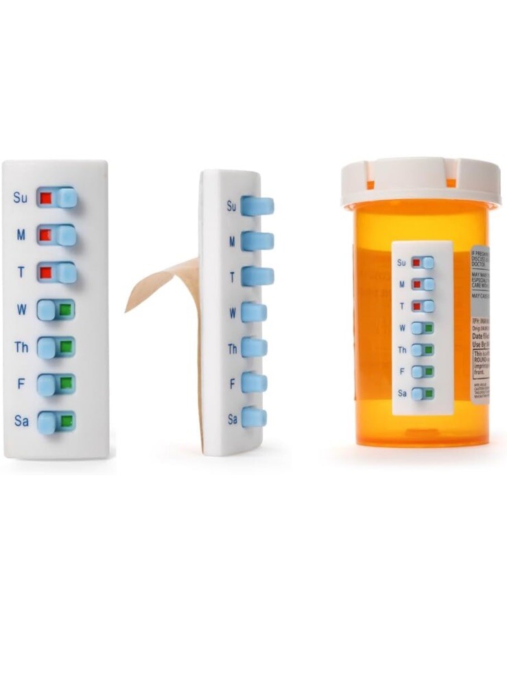 5 Count Pack Pill Tracker Medication Tracker and Reminder