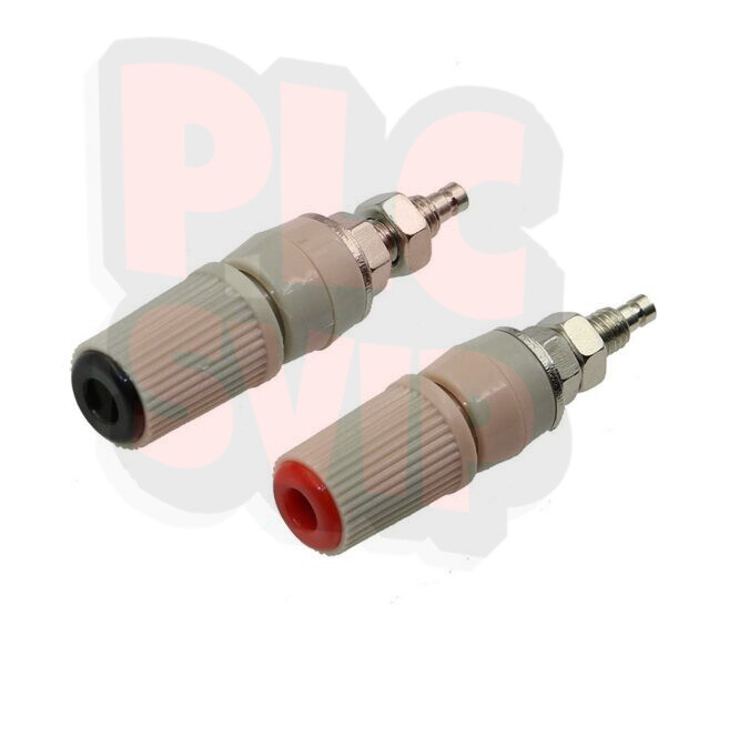 10Pcs M5 Type High Current 4mm Female Banana Jack Socket Test Binding Post