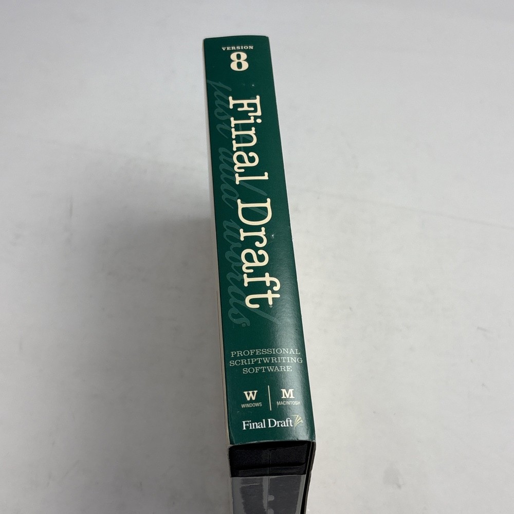 Final Draft Professional Scriptwriting Software Version 8 MAC Windows PC CD 2009