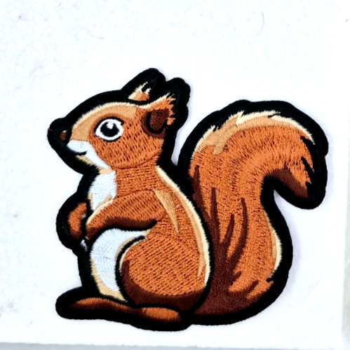 Cute Ground Squirrel Iron-On Embroidered Patch 3" X 2 3/4"