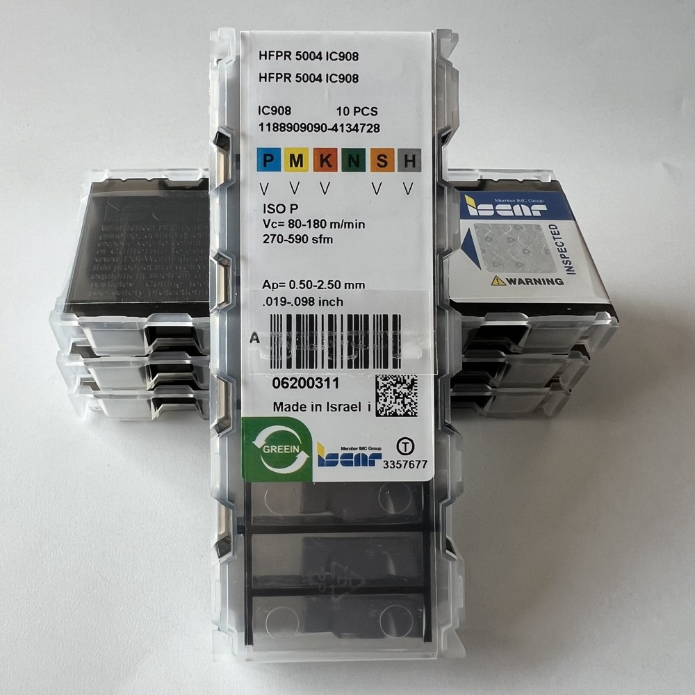 ISCAR / HFPR5004 IC908 / Industrial indexable carbide inserts 10 Pcs