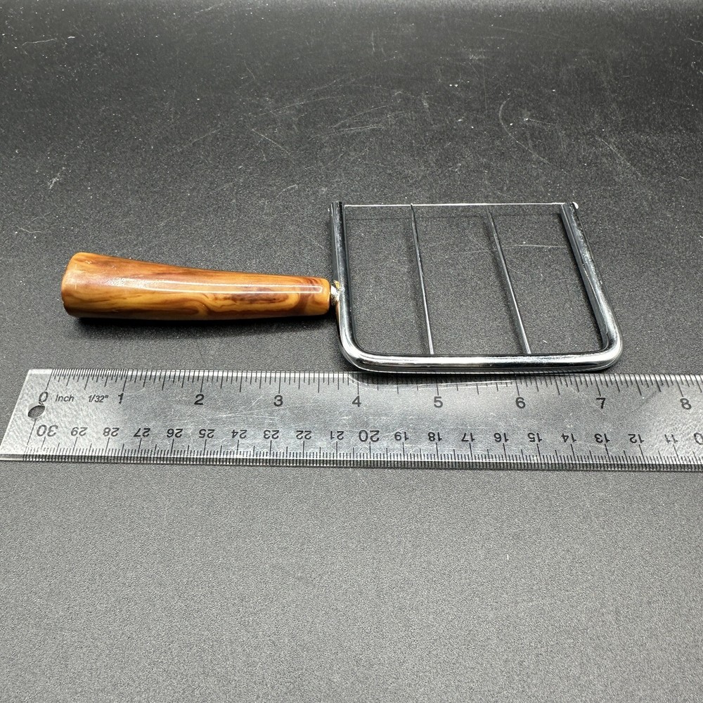 Vintage Bakelite Kitchen Tools Hostess Set Cheese Slicer Angel Cake Comb Fork