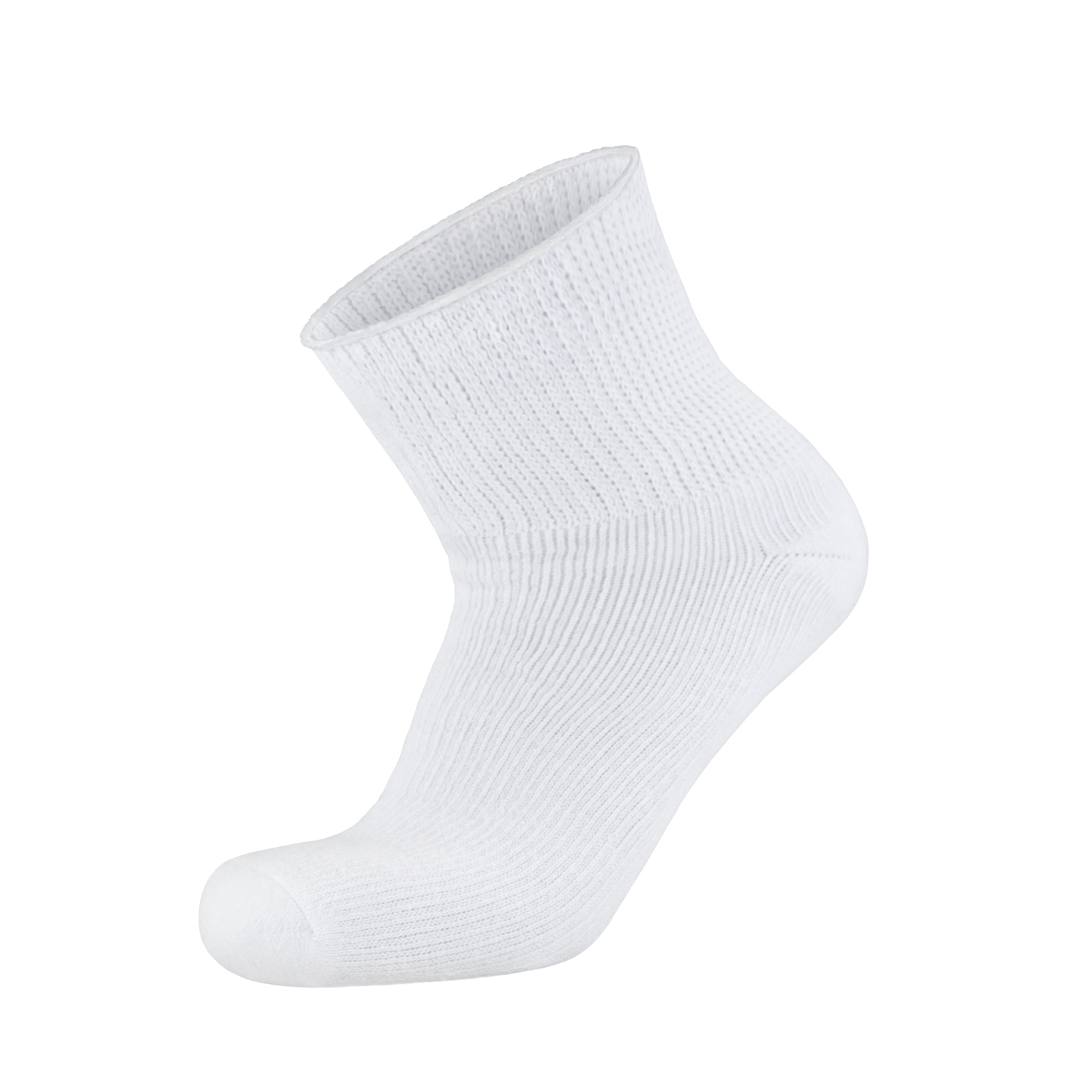 4 pairs Extra Wide Cotton Diabetic Quarter/Over-the-Ankle Health Socks (10-16)