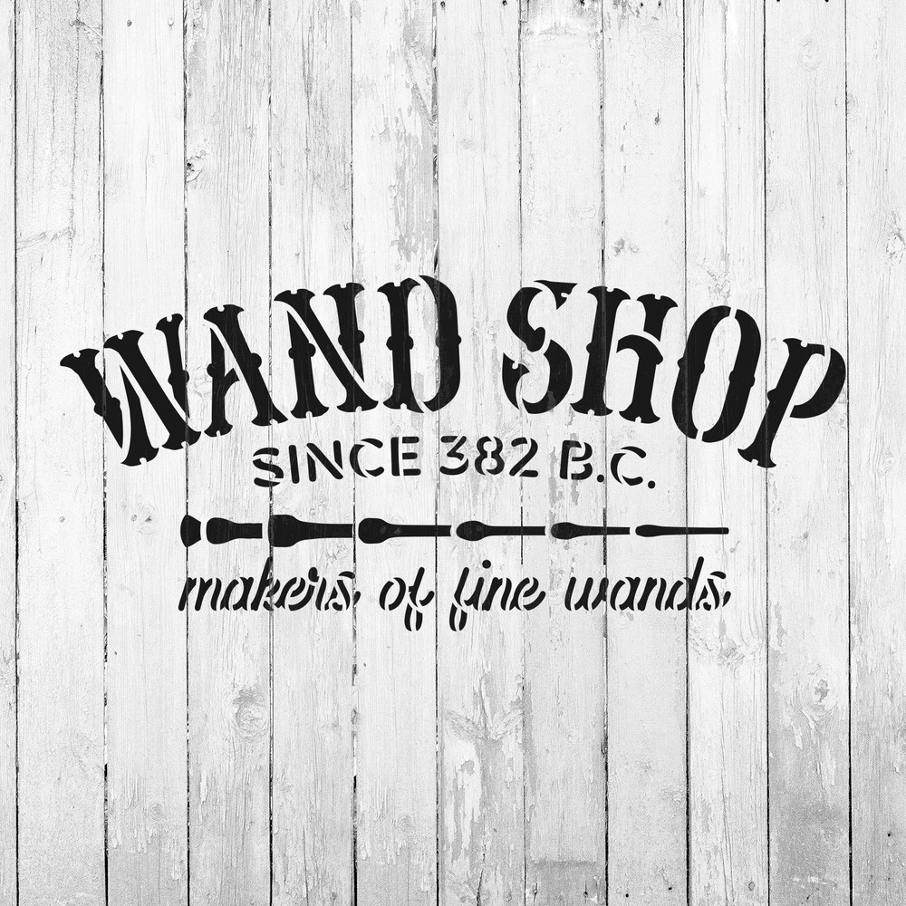 Wand Shop Stencil - Durable & Reusable Mylar Stencils