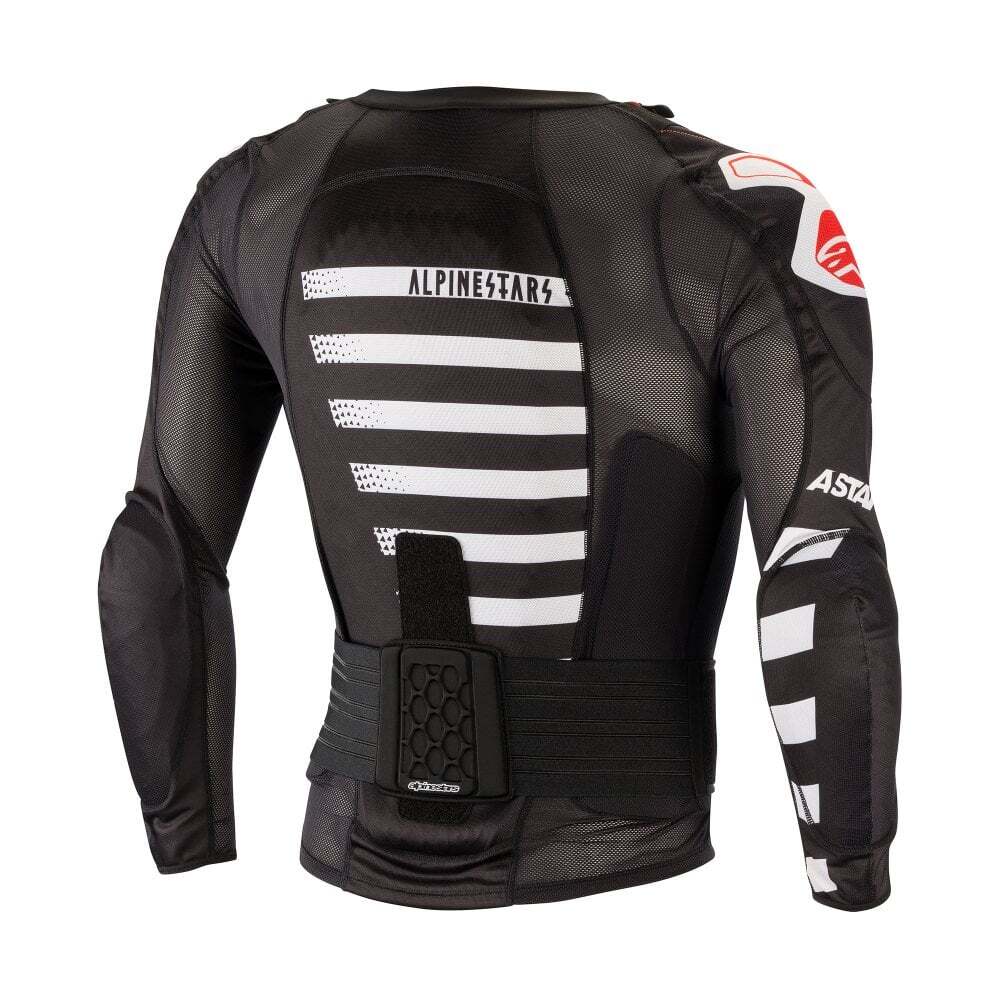 Alpinestars Sequence Protector Jacket LS Motorcycle Blk White Red