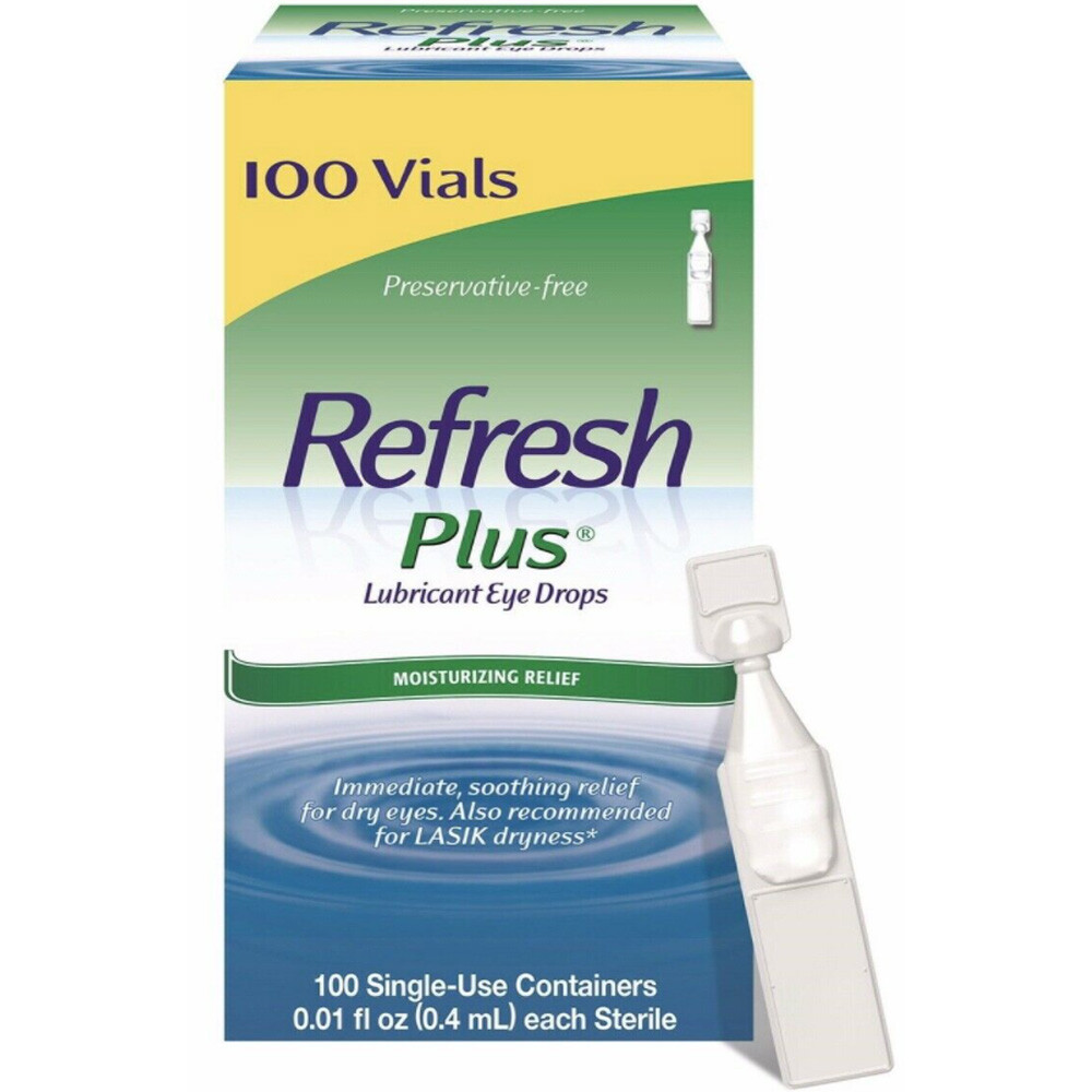 알러간 리프레쉬 Refresh 인공눈물 1회용 100개팩, 15ml 4병 멀티팩 한국직배송 (개인통관번호 메세지란에 기재필수)