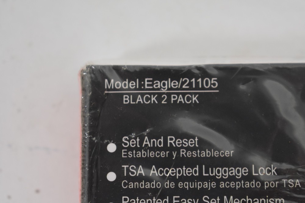 Forge TSA Accepted Luggage Locks Resettable Combination Travel Sentry 2 Pack