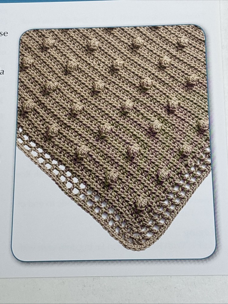 Bobble Afghan Crochet Pattern Card Page