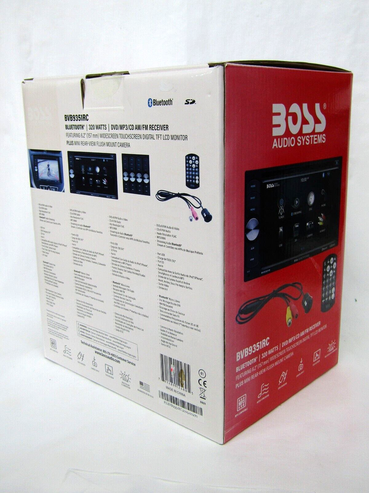 BOSS Audio Systems BVB9351RC 6.2” Touchscreen Car CD DVD Player MP3 AM/FM