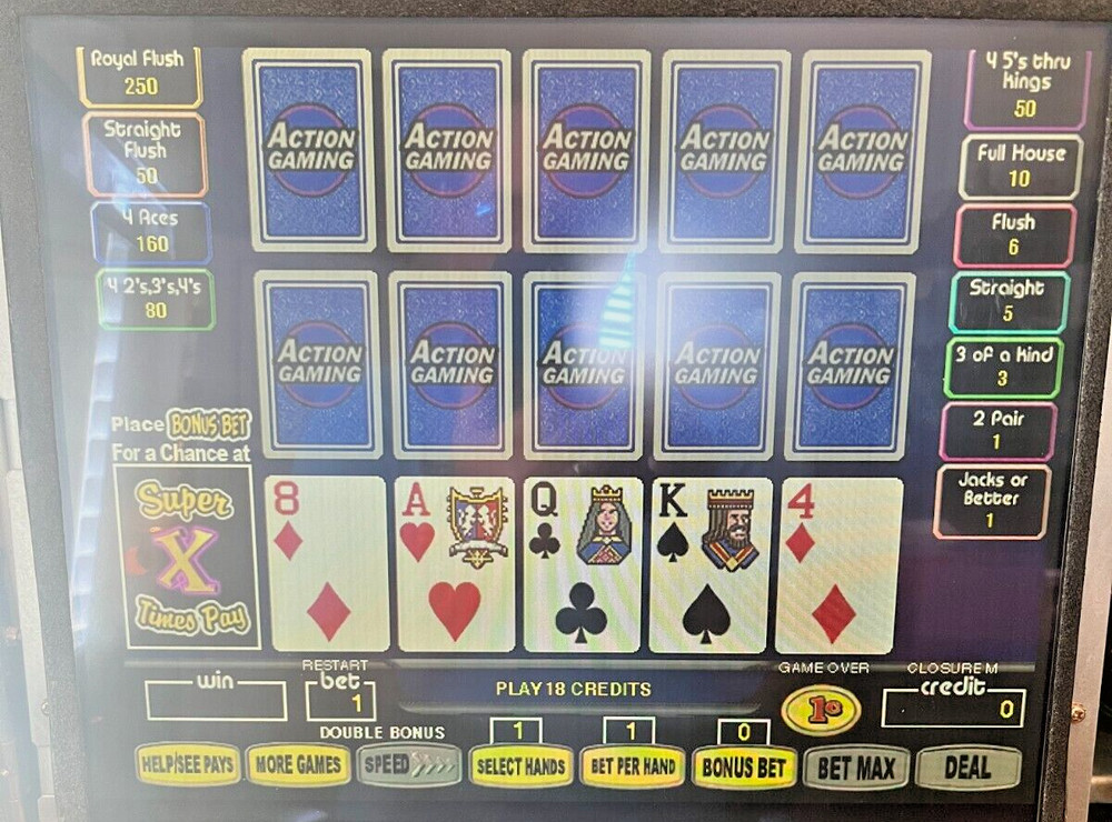 IGT Super X Multi Hand Poker  (M10001032) Multi-Denom