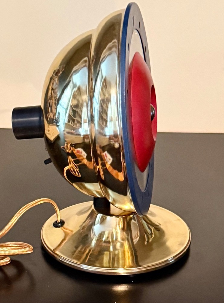 ORIGINAL VINTAGE ROYAL AIR FORCE RONDEL TARGET BACKLIT TABLE CLOCK, WORKING