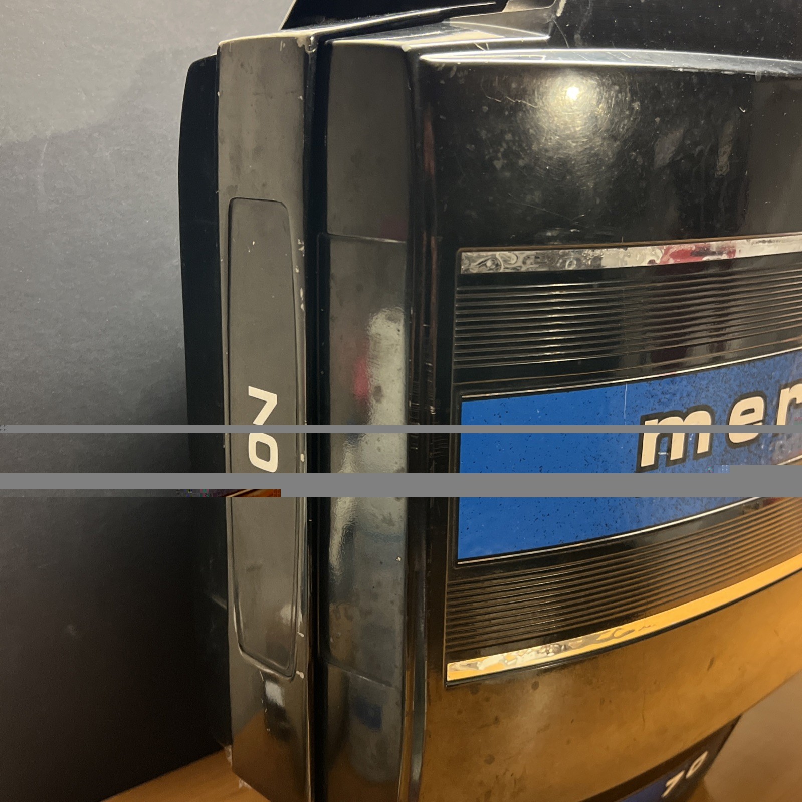 70 Hp Mercury Thunderbolt Outboard Motor Cowling & Flywheel Cover