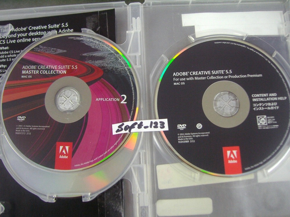 Adobe Creative Suite 5.5 CS5.5 Master Collection For MAC OS Full DVD Version