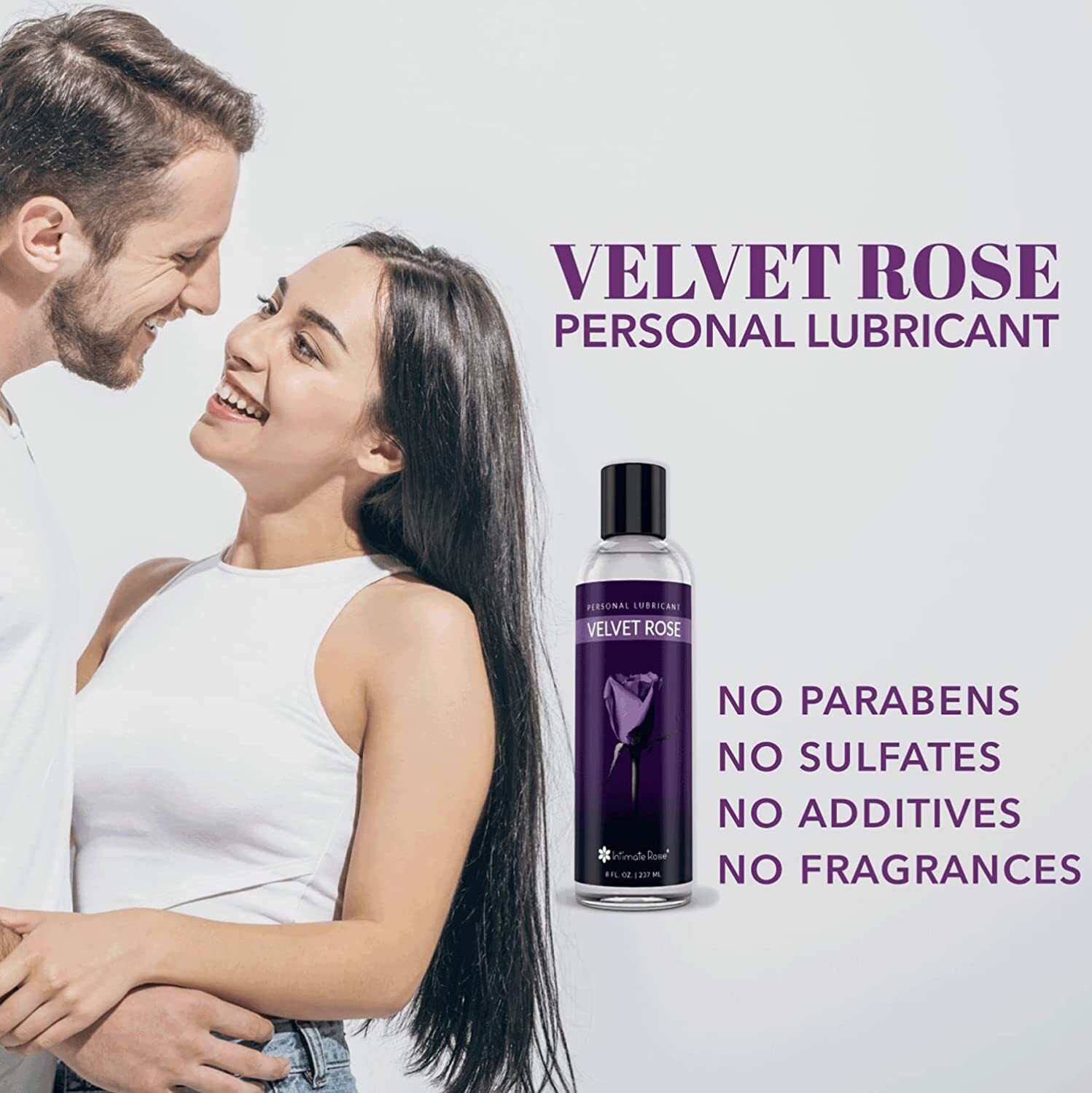Personal Lubricant Water Based Lube Long Lasting Uni-Sex Lube USA Velvet Rose