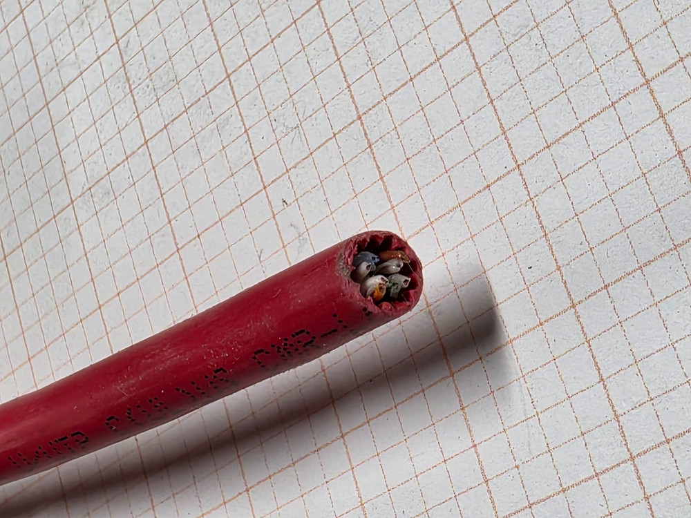 Commscope 1091B GigaSPEED X10D Cat6A U/UTP Riser Network Cable Red /100ft