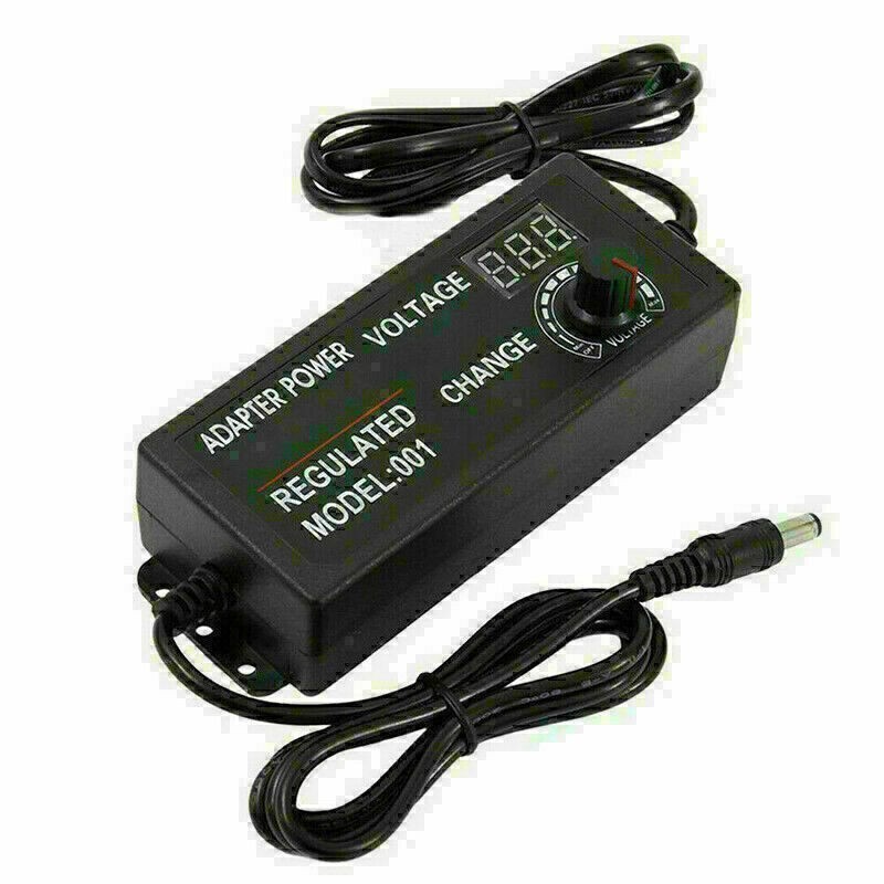 Adjustable AC/DC Power Supply Adapter Charger Variable Voltage 3V-24V Universal