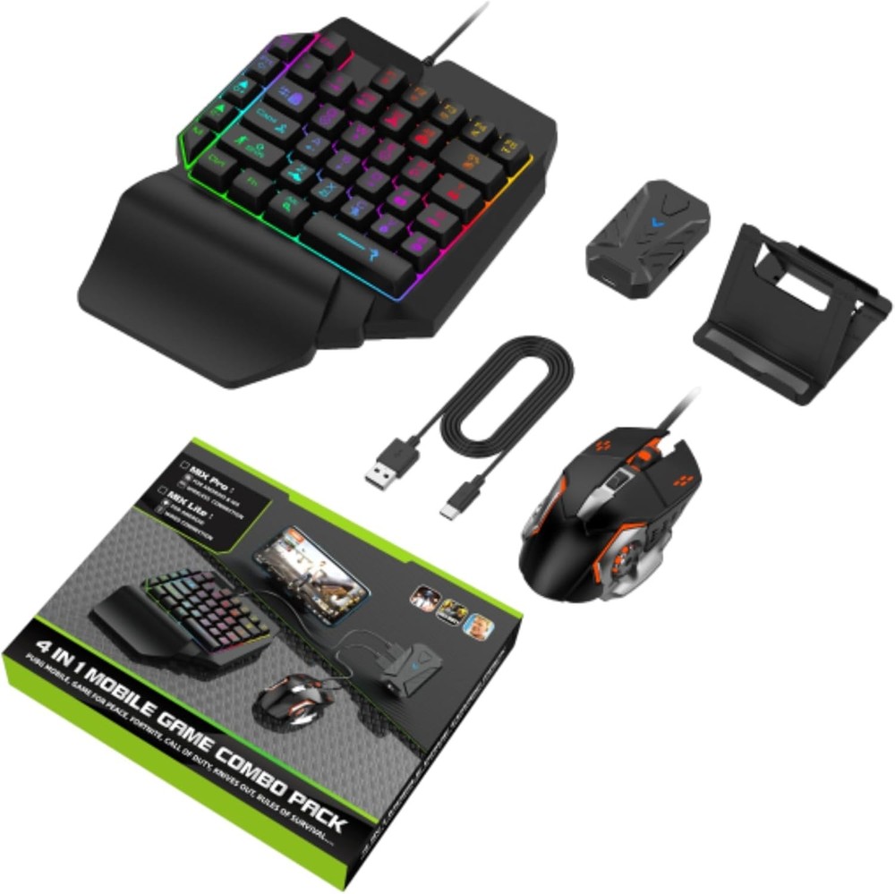 4 in 1 Mobile Game Combo Pack, Mobile Gamepad Controller, Mouse Converter 2026