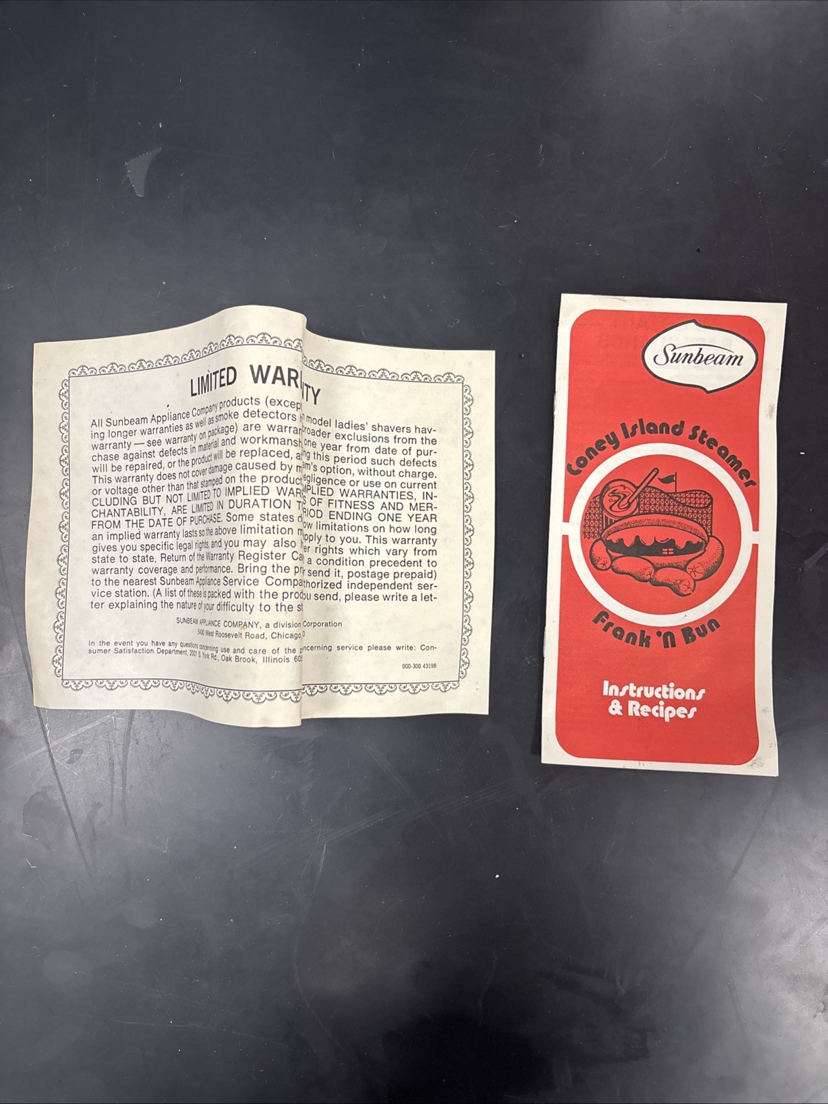 Vintage 1970s Sunbeam Coney Island Frank‘N Bun Hot Dog Steamer - Working