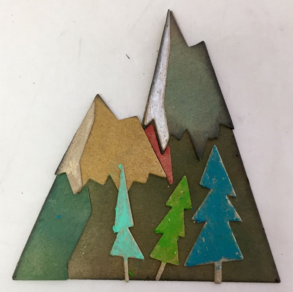 Tim Holtz Die Cuts * Alpine * Mountain Scene * Five Sets * Chipboard