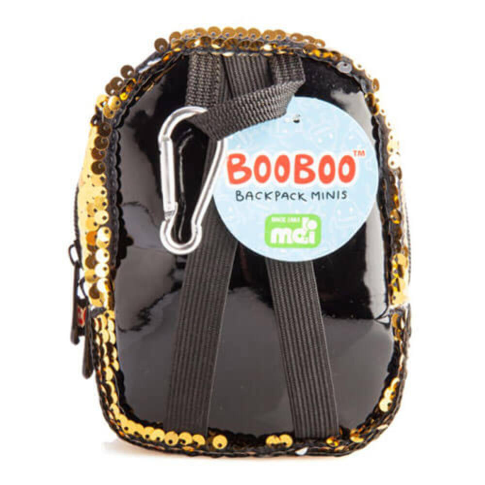 Stylish Functional And Compact On-The-Go Mini BooBoo Gold Sequins Backpack