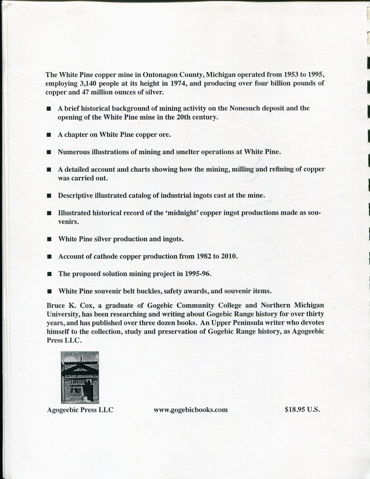 White Pine MIne Copper Splash 2.6 Lbs See Pictures and Description