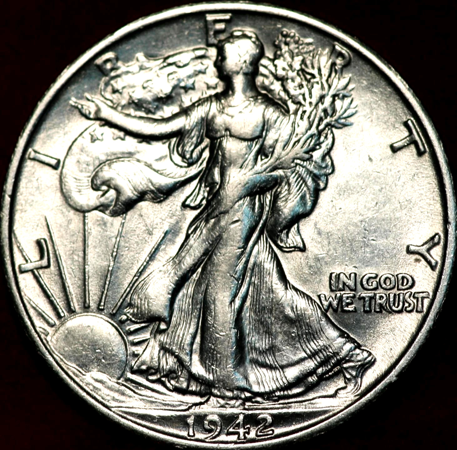 1942-S AU WALKING LIBERTY HALF $ ~ SILVER AT AN ALL TIME HIGH ~ FREE SHIPPING