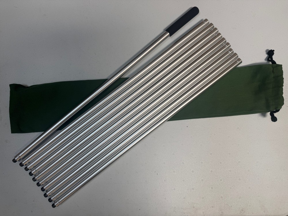 Push Pull Rods, 10 Anodized Rods (22-1/2ft)