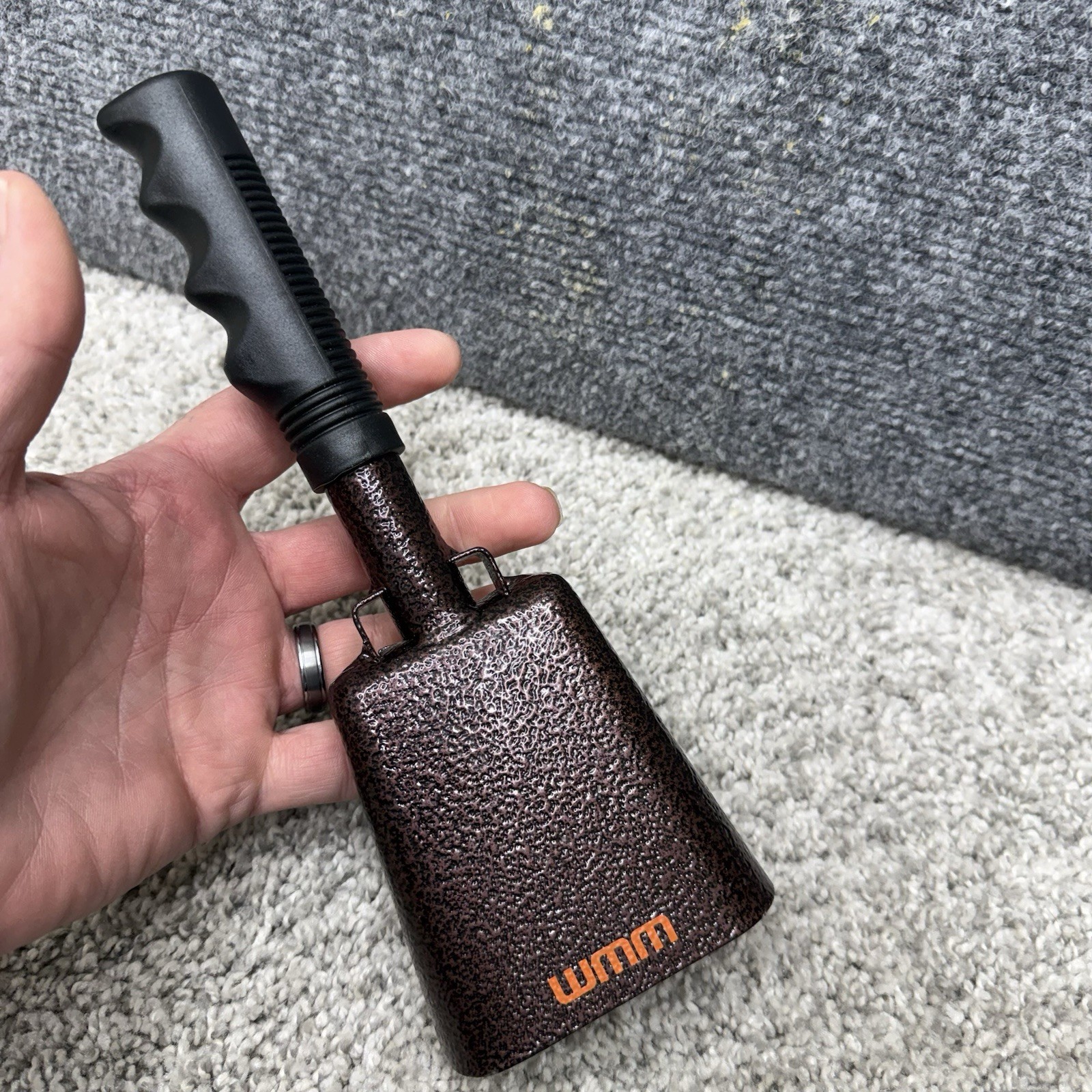 WMM Cowbell handheld w/handle cow bell instrument 9.5"