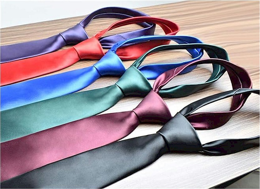 Mens 100% Solid Color Silk Neck Tie 58" long (actual length varies 56" to 60")