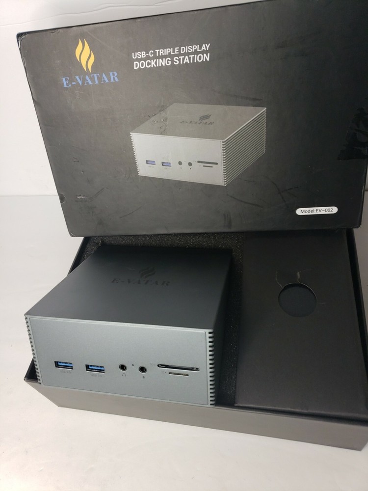 E-VATAR USB-C TRIPLE DISPLAY DOCKING STATION MODEL: EV-002