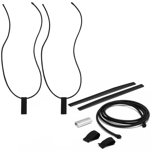 2 Pcs Replacement Wakeboard Tower Rack Bungee Cords with Pull Tab Length 53"