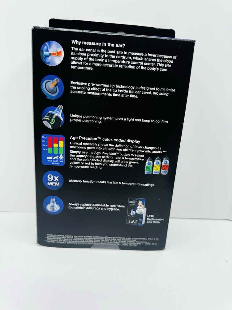 BRAUN Thermoscan Ear Thermometer EAR