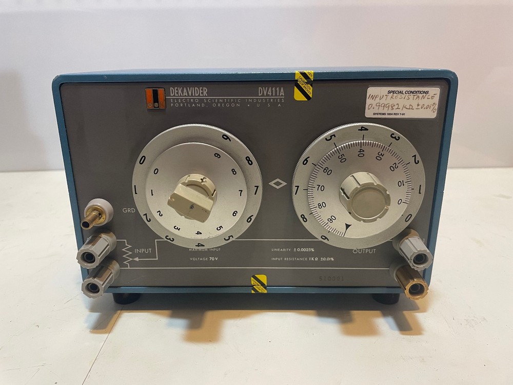 ESI Electro Scientific Dekavider DV411A Variable Resistor Very Accurate