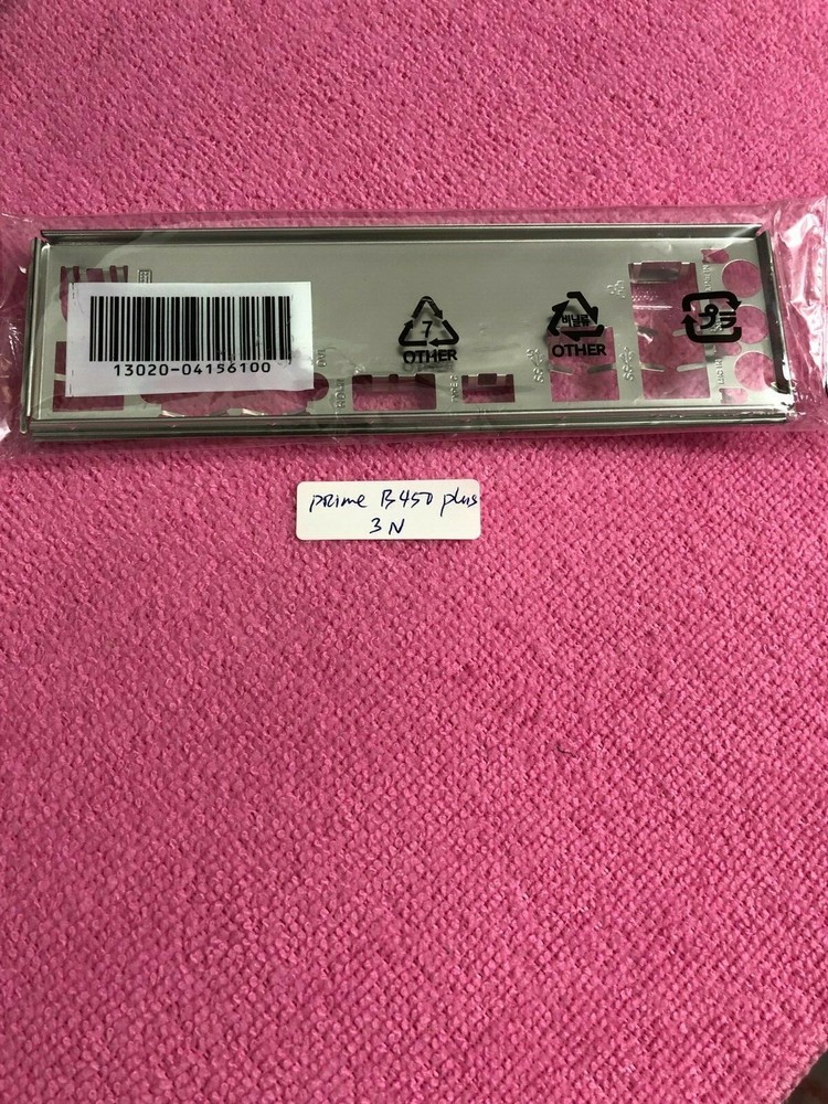 ASUS IO SHIELD for ASUS PRIME B450 PLUS  , ORIGINAL ONE