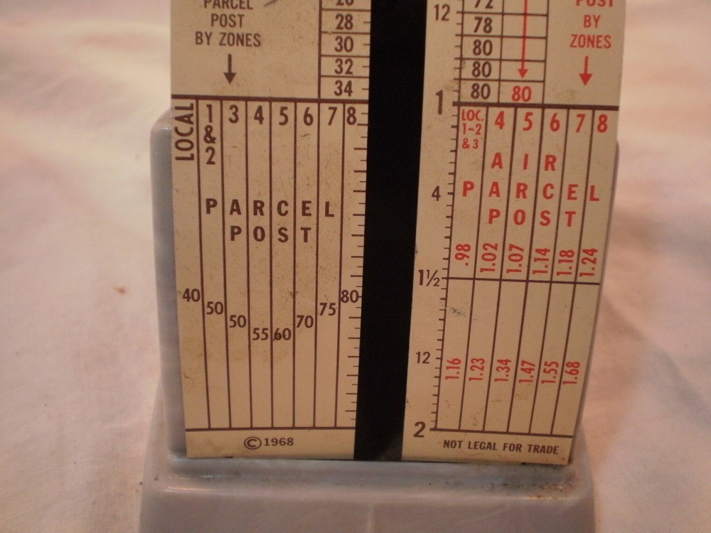 Vintage Postal Postage Scales Model p-2 1968 Spring Scale portion control Used