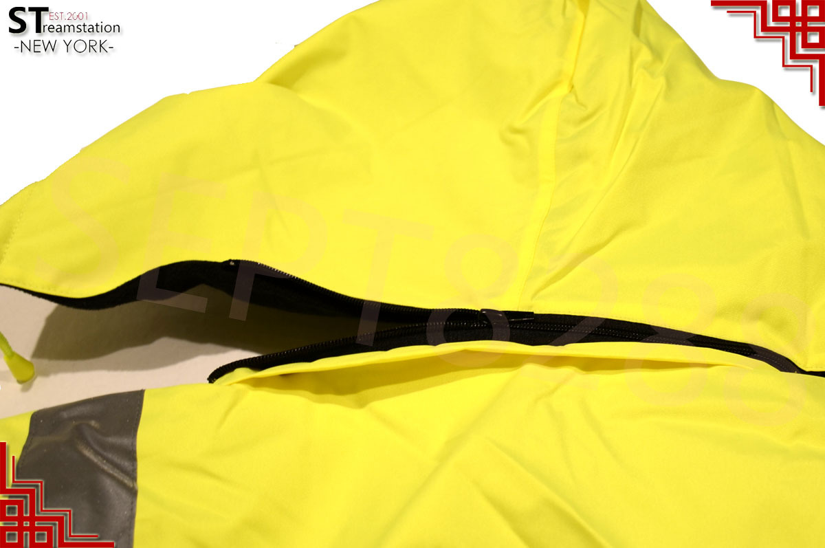 Hi-Vis Insulated Safety Bomber Reflective Jacket Coat Road Work Fleece Lining