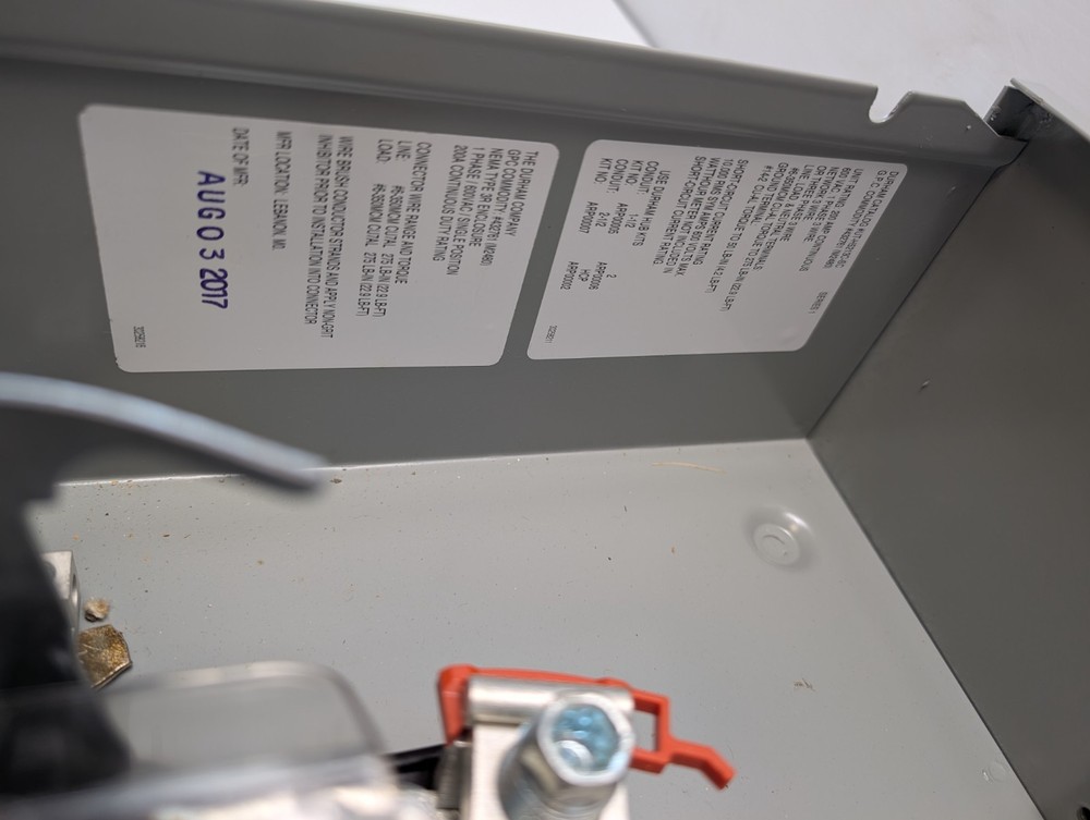 DURHAM UT-H5213C-SC METER SOCKET 3PH 200A 600V