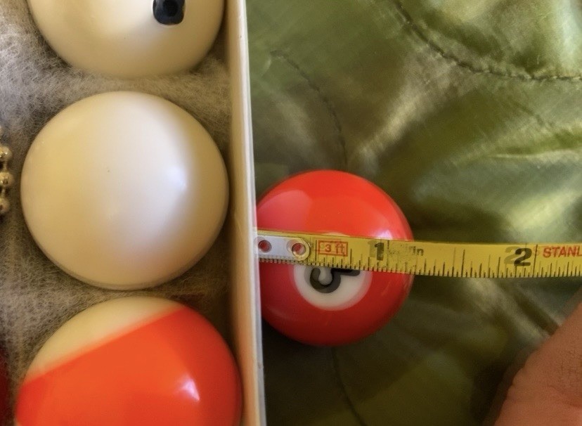 15 Count Mini Billiard Ball Set in Original Box