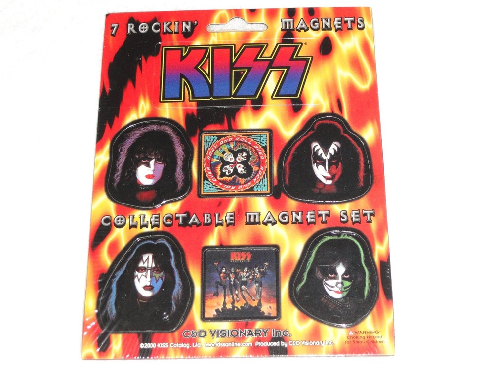 KISS FM Auto Scan Radio/Vintage Headband/Wristband/Finger Board/Magnets Lot