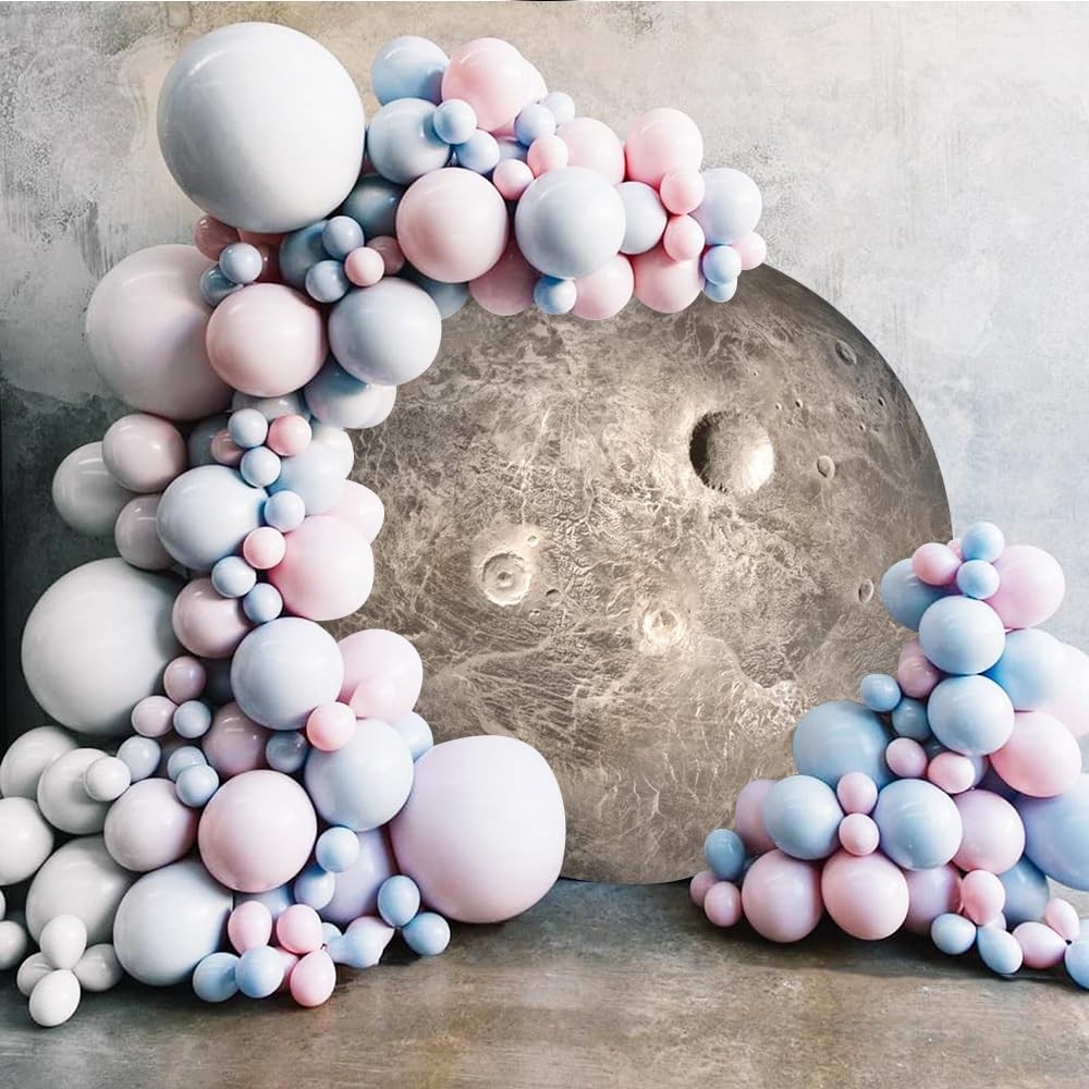 Diameter 6.5ft Universe Planet Moon Surface Round Backdrop Cover Solar System...