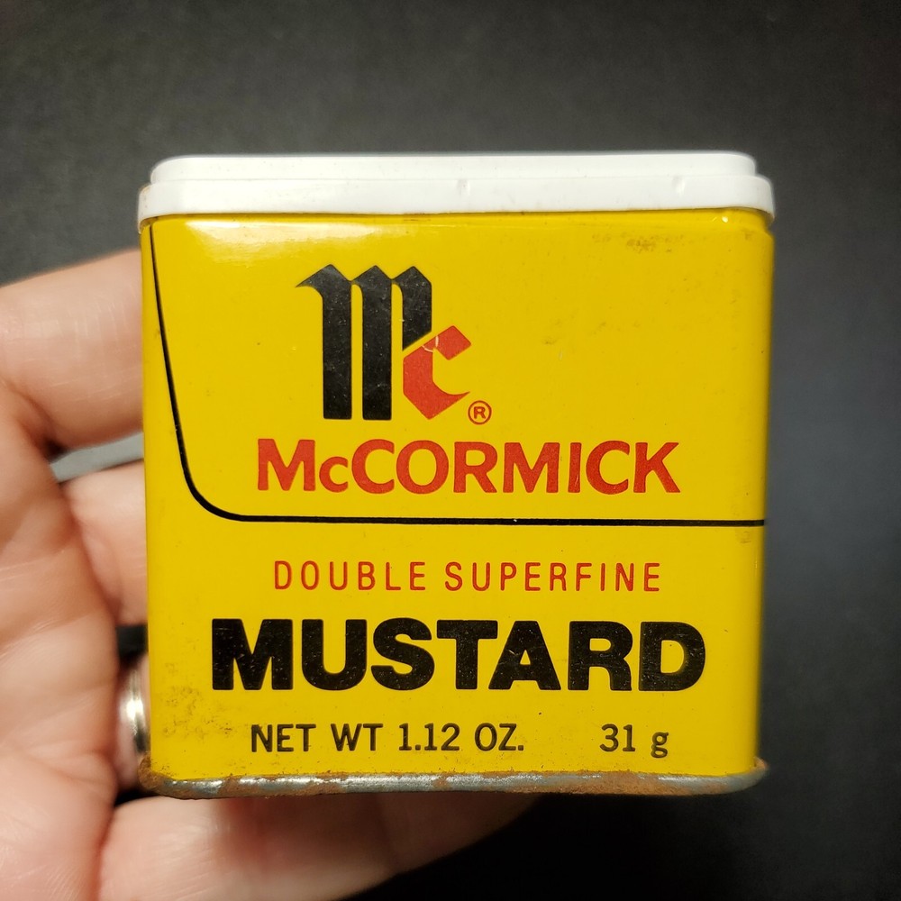 VINTAGE McCORMICK MUSTARD TIN