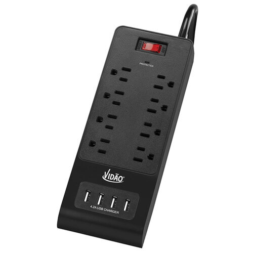 Vidao VSP8FL 8-Outlet Surge Protector