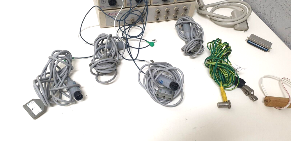 ADInstruments MacLab/4E 4 Channel Data Acquisition W 4 BIO AMP ML131 cables 220V