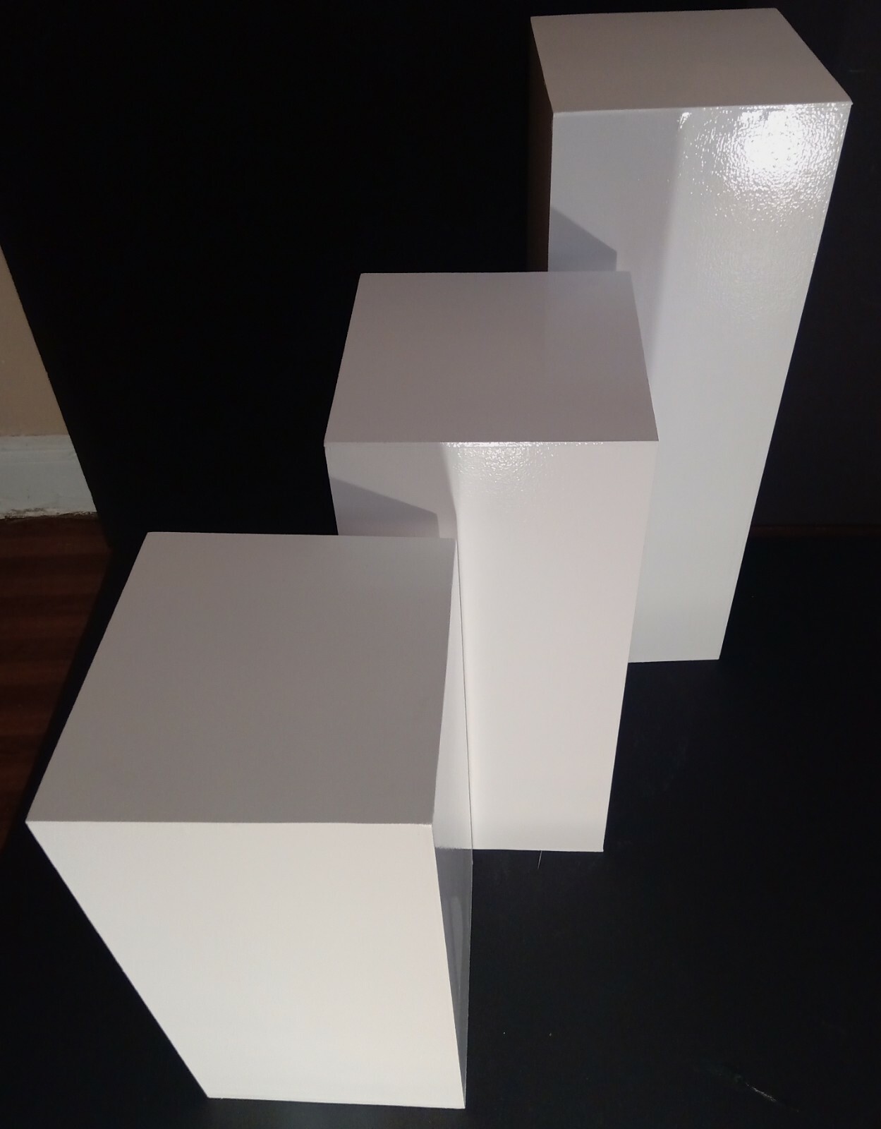 36" Tall White Display Pedestal Stand Riser Column Pillar - Weddings Parties