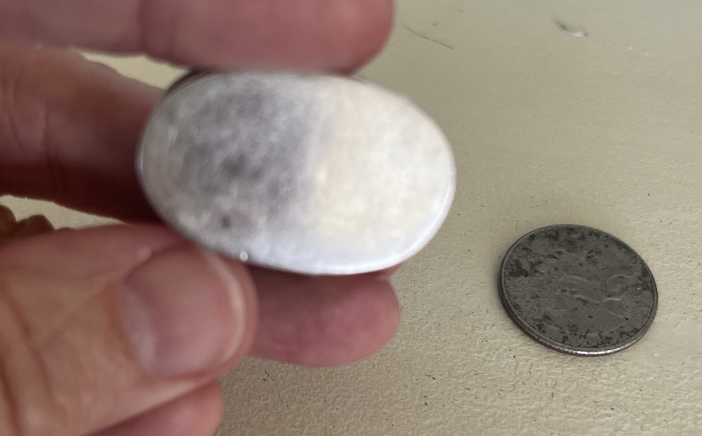 Oval Snuff Box / Pill container , Sterling Silver marked 925 Victorian antique