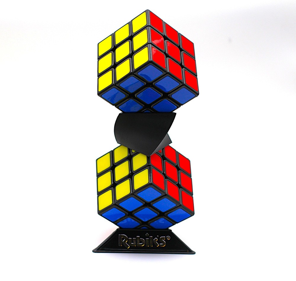 Puzzle Cube Stacker/Stand, Compatible with Rubik's and GAN Cube, 3pk, Black
